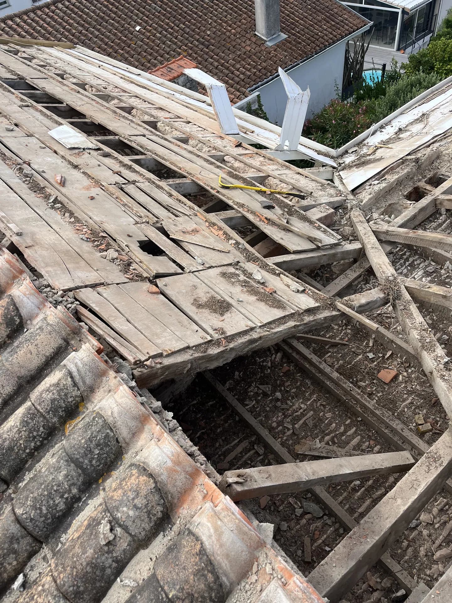 Rénovation complète de toiture - Avant